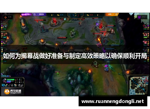 如何为揭幕战做好准备与制定高效策略以确保顺利开局 如何为揭幕战做好准备与制定高效策略以确保顺利开局